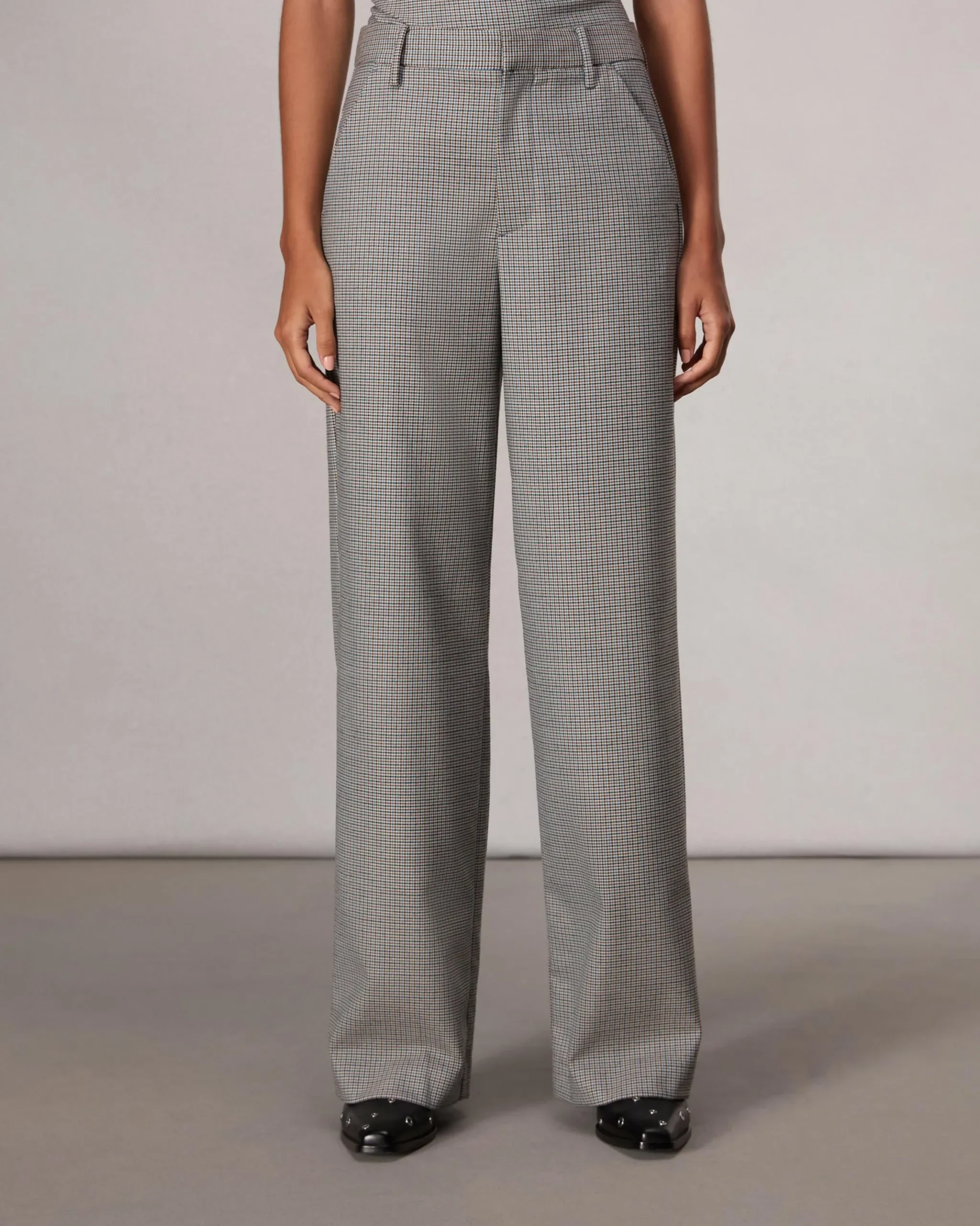 rag & bone Andi Full-Length Plaid Pant Blue Plaid Sale