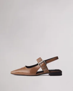 rag & bone Astra Leather Slingback Taupe Patent Online