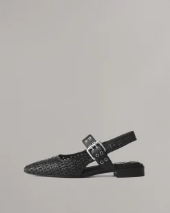 rag & bone Astra Slingback Flats Black Sale