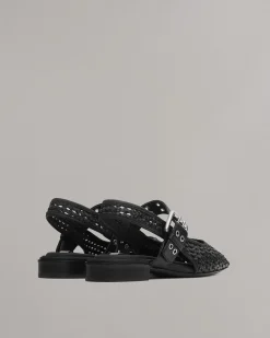 rag & bone Astra Slingback Flats Black Sale