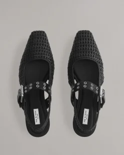 rag & bone Astra Slingback Flats Black Sale