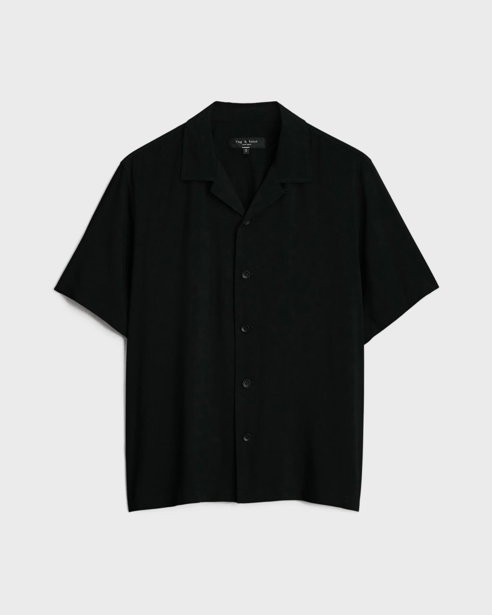rag & bone Avery Viscose Shirt Black Hot