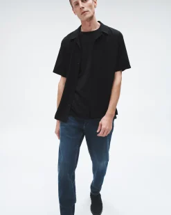 rag & bone Avery Viscose Shirt Black Hot