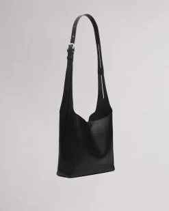 rag & bone Belize Small Leather Shopper Black Shop