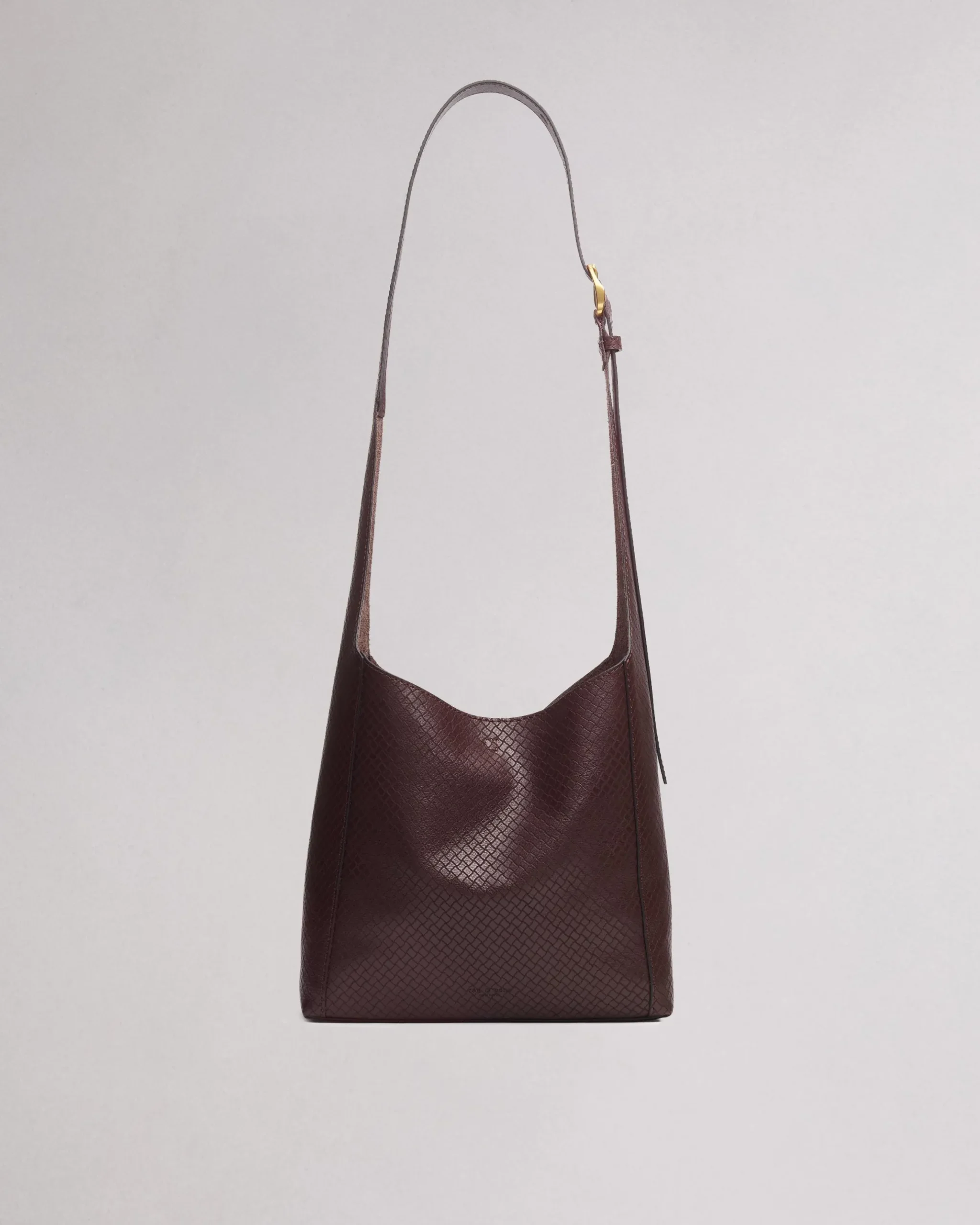 rag & bone Belize Small Leather Shopper Dark Espresso Basketweave Best Sale