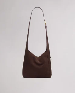 rag & bone Belize Small Suede Shopper Dark Espresso Suede Online