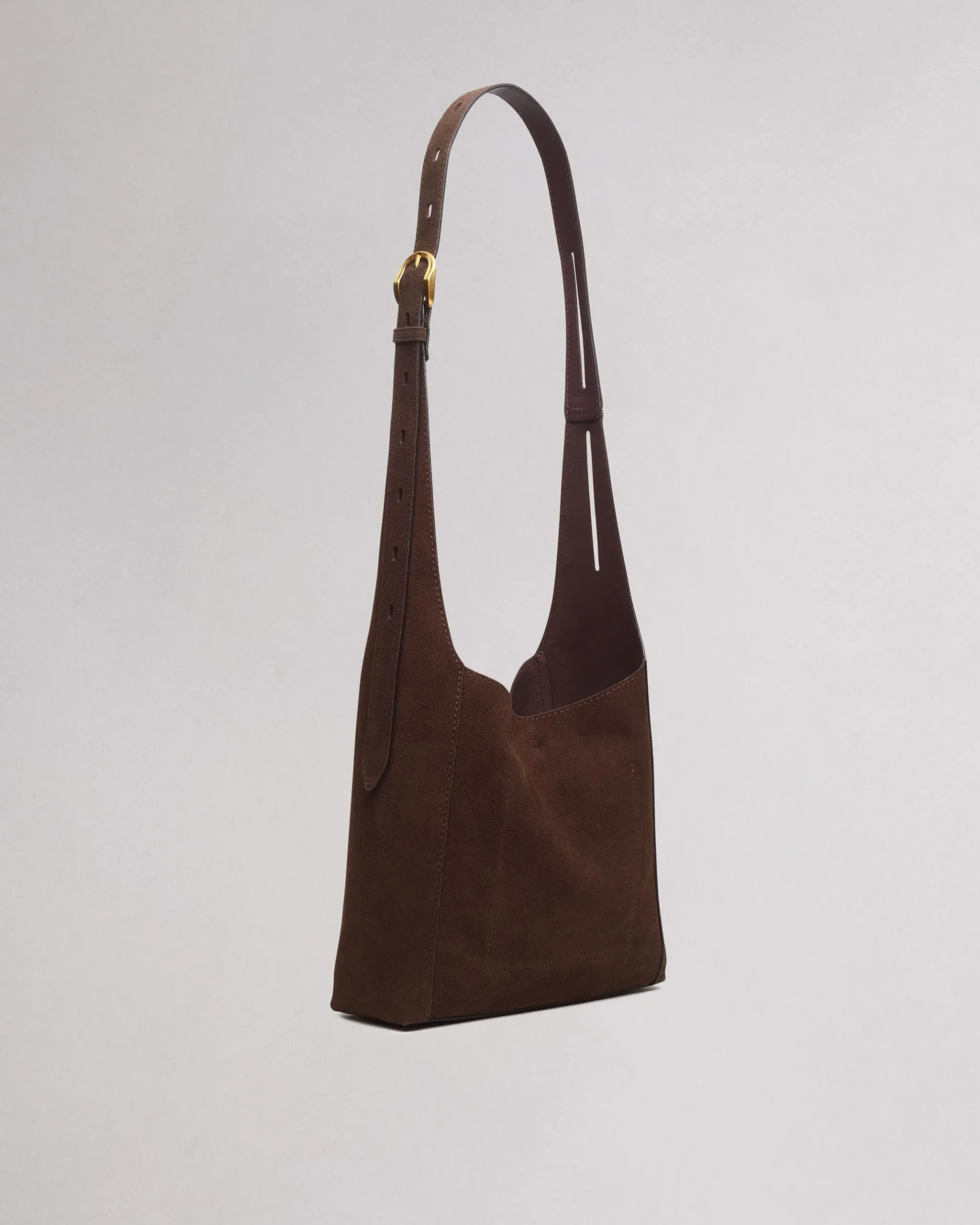 rag & bone Belize Small Suede Shopper Dark Espresso Suede Online