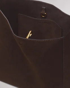 rag & bone Belize Small Suede Shopper Dark Espresso Suede Online