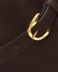 rag & bone Belize Small Suede Shopper Dark Espresso Suede Online