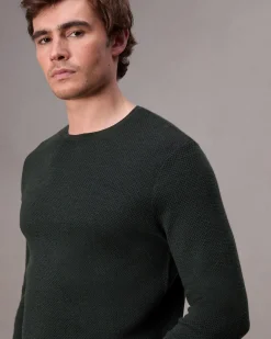 rag & bone Bennet Slim Fit Crewneck Sweater Forest Green Store