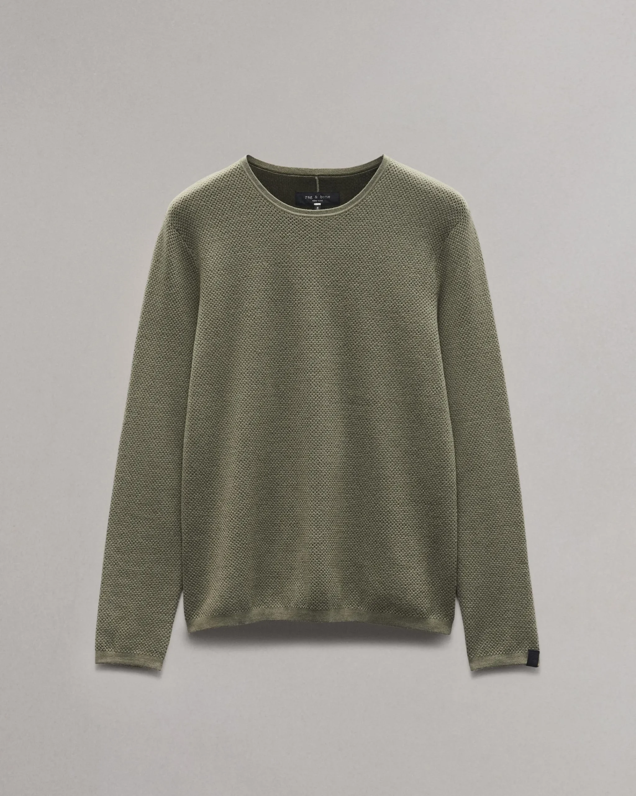 rag & bone Bennet Slim Fit Crewneck Sweater Sage Clearance