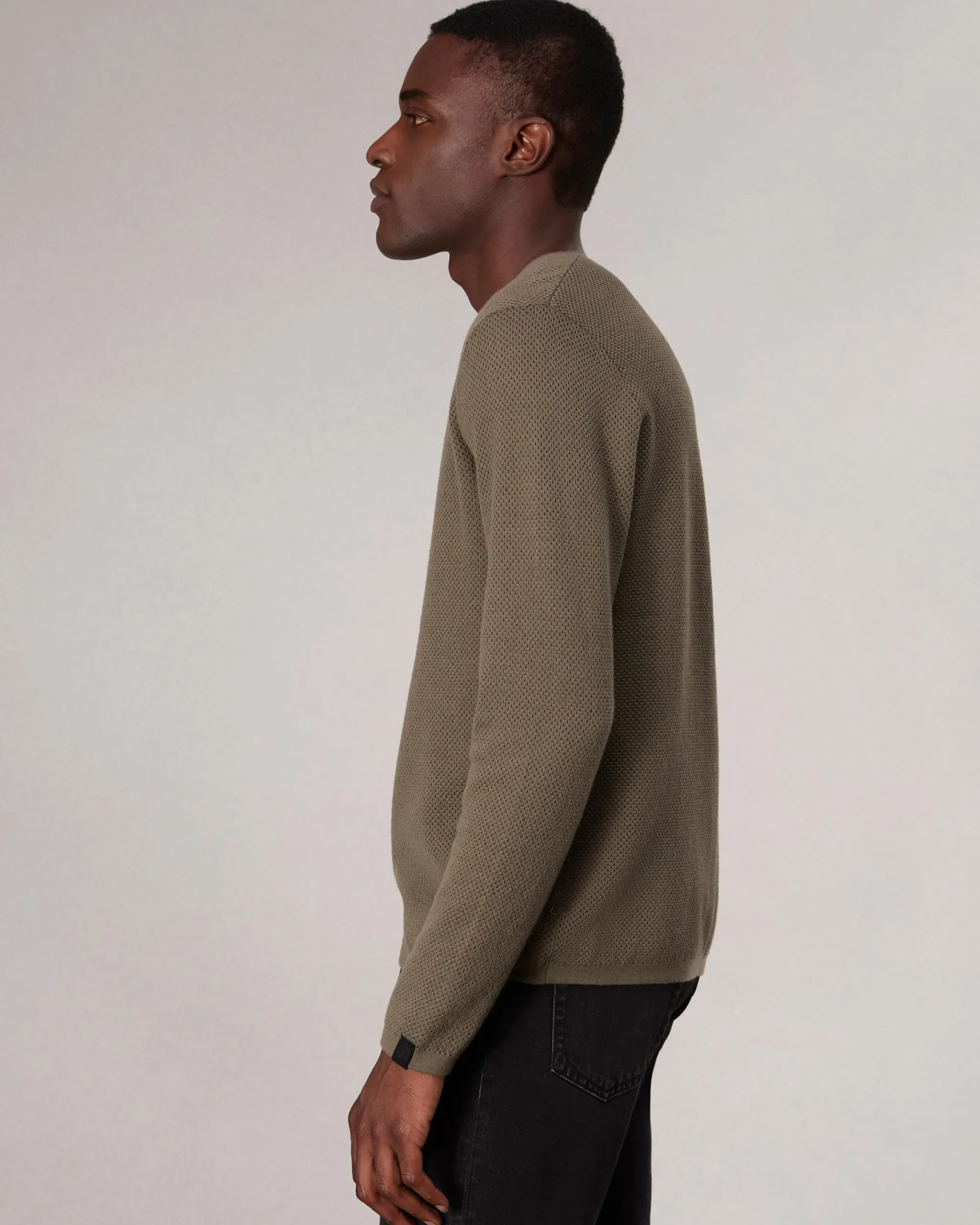 rag & bone Bennet Slim Fit Crewneck Sweater Sage Clearance