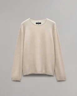 rag & bone Bennet Slim Fit Crewneck Sweater Light Tan Cheap