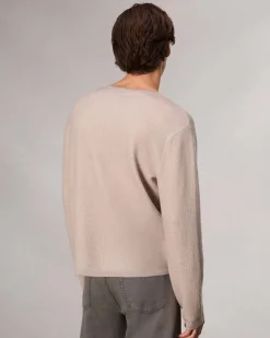 rag & bone Bennet Slim Fit Crewneck Sweater Light Tan Cheap