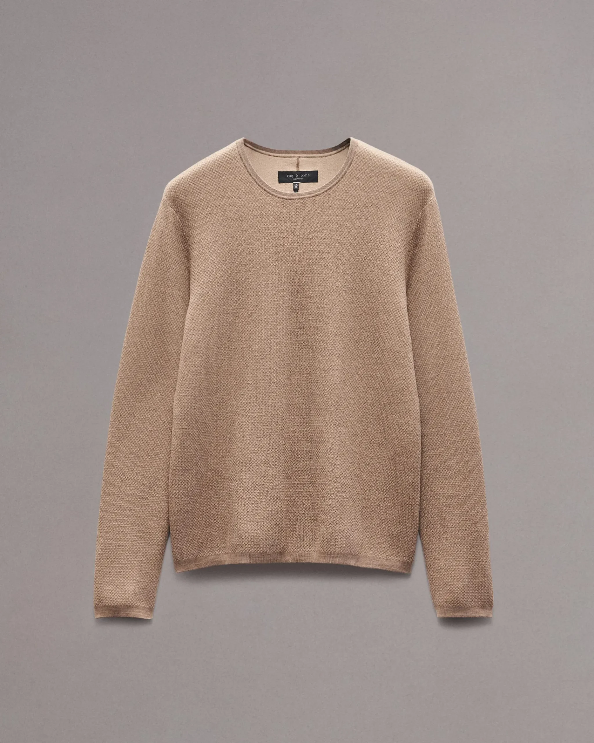 rag & bone Bennet Slim Fit Crewneck Sweater Desert Best Sale