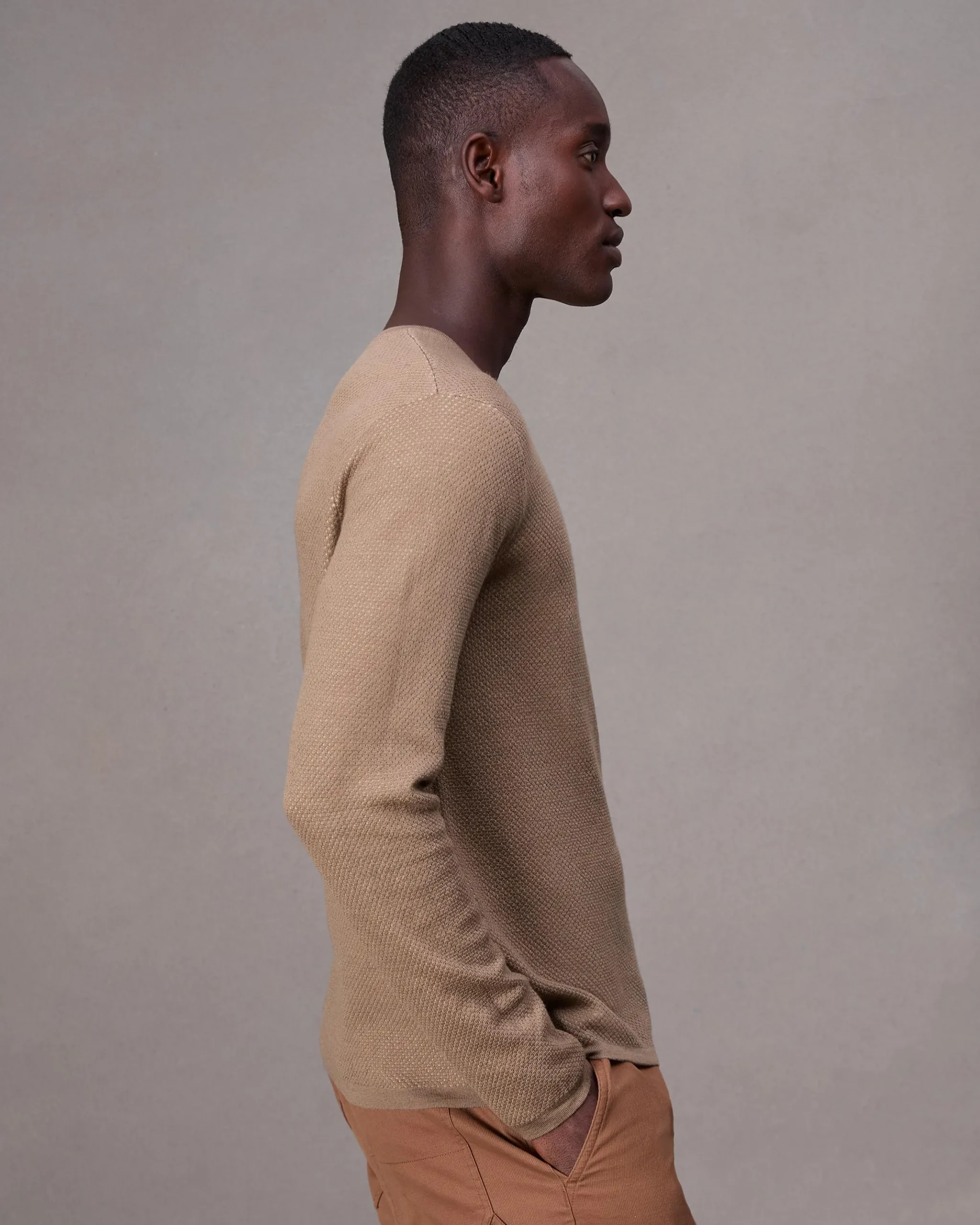 rag & bone Bennet Slim Fit Crewneck Sweater Desert Best Sale