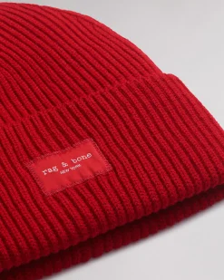 rag & bone Blake Beanie Red New