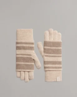 rag & bone Blake Layered Tech Gloves Oat New