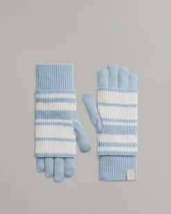 rag & bone Blake Layered Tech Gloves Light Blue Outlet