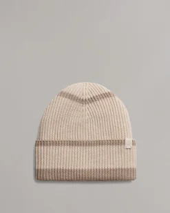 rag & bone Blake Striped Beanie Oat New