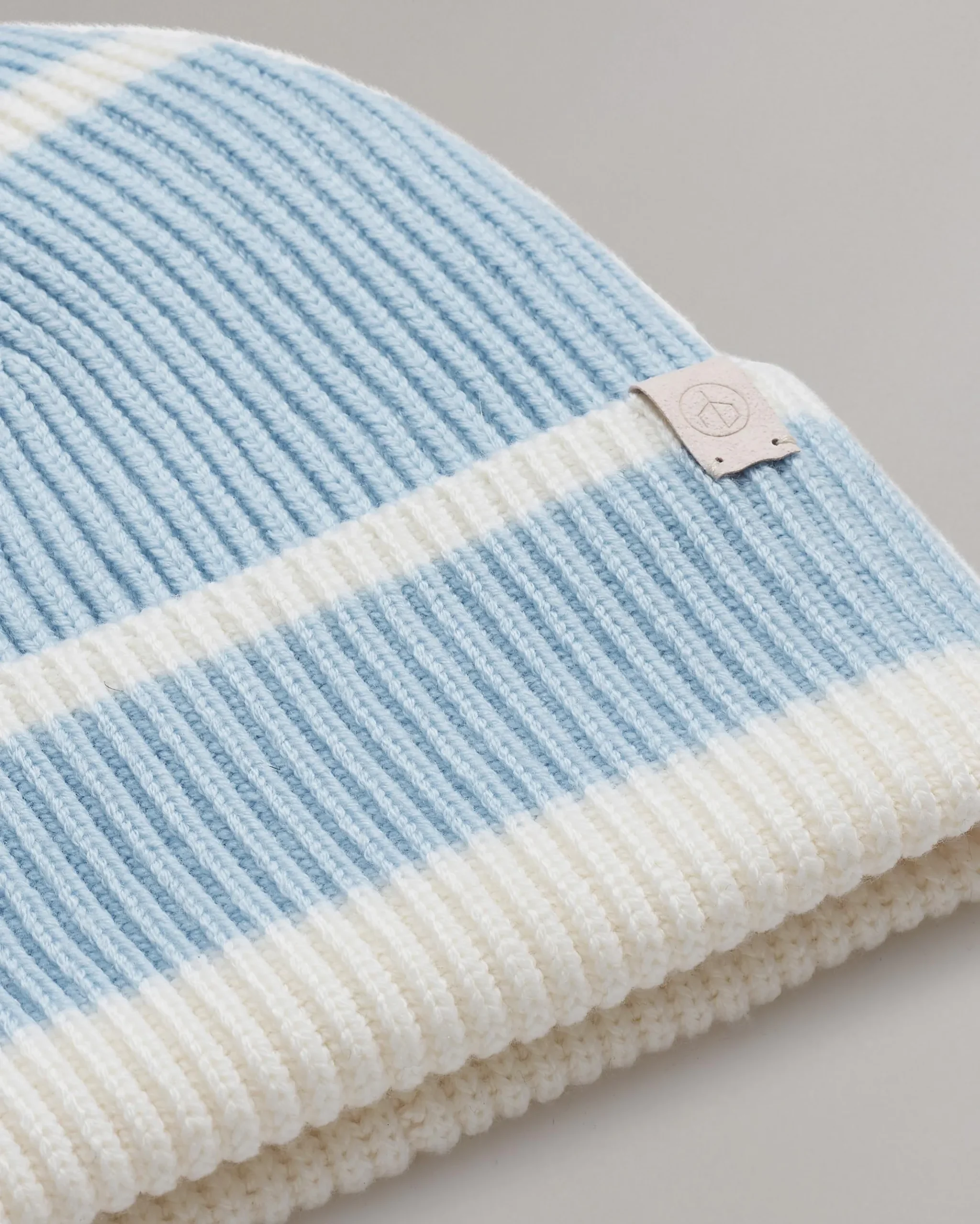 rag & bone Blake Striped Beanie Light Blue Flash Sale