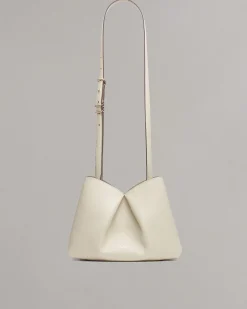 rag & bone Bloom Medium Italian Calf Leather Crossbody Bag Antique White Fashion