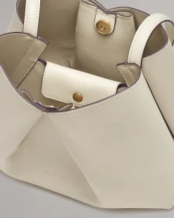 rag & bone Bloom Medium Italian Calf Leather Crossbody Bag Antique White Fashion