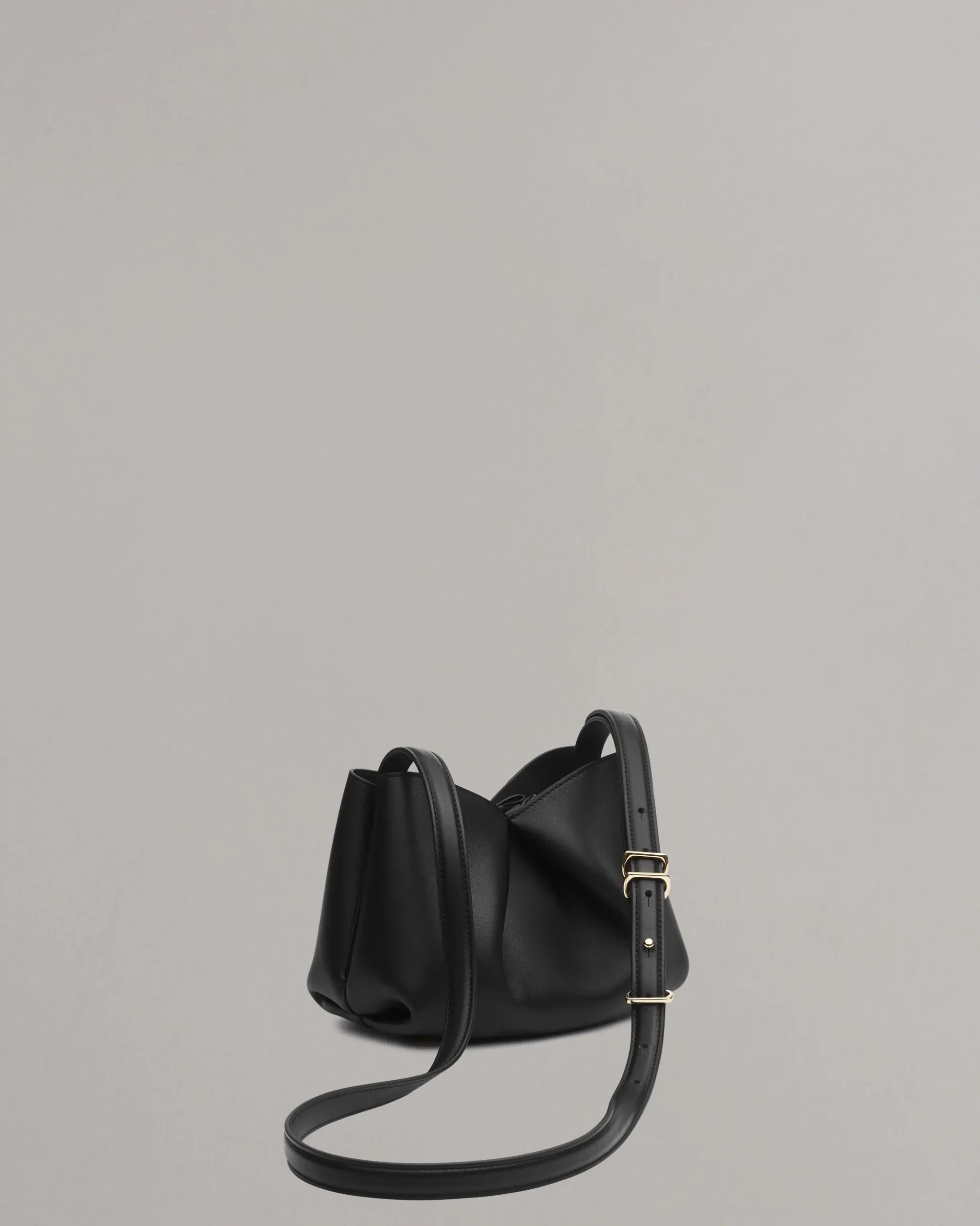 rag & bone Bloom Small Italian Calf Leather Crossbody Bag Black Cheap