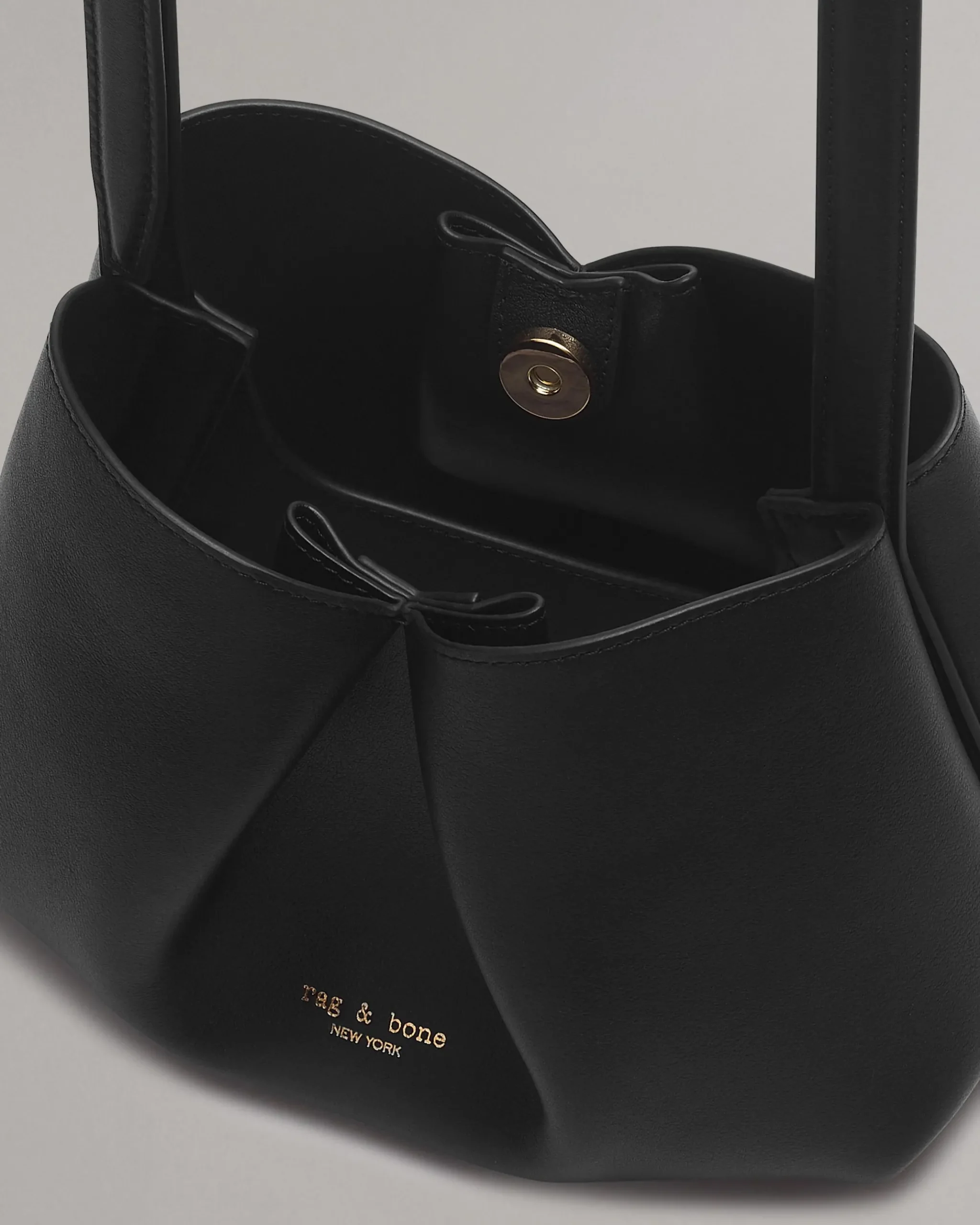 rag & bone Bloom Small Italian Calf Leather Crossbody Bag Black Cheap