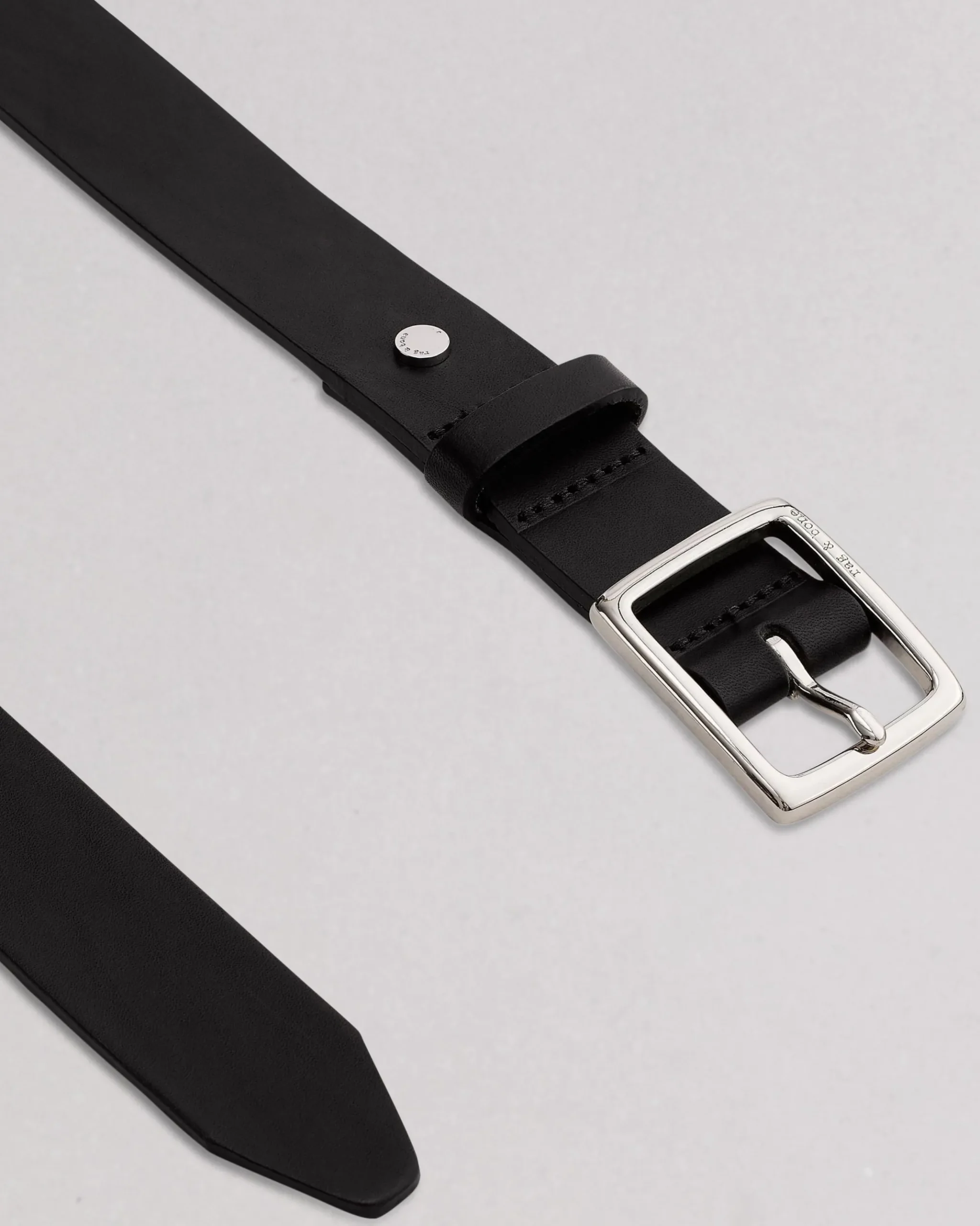 rag & bone Boyfriend Leather Belt Black Sale