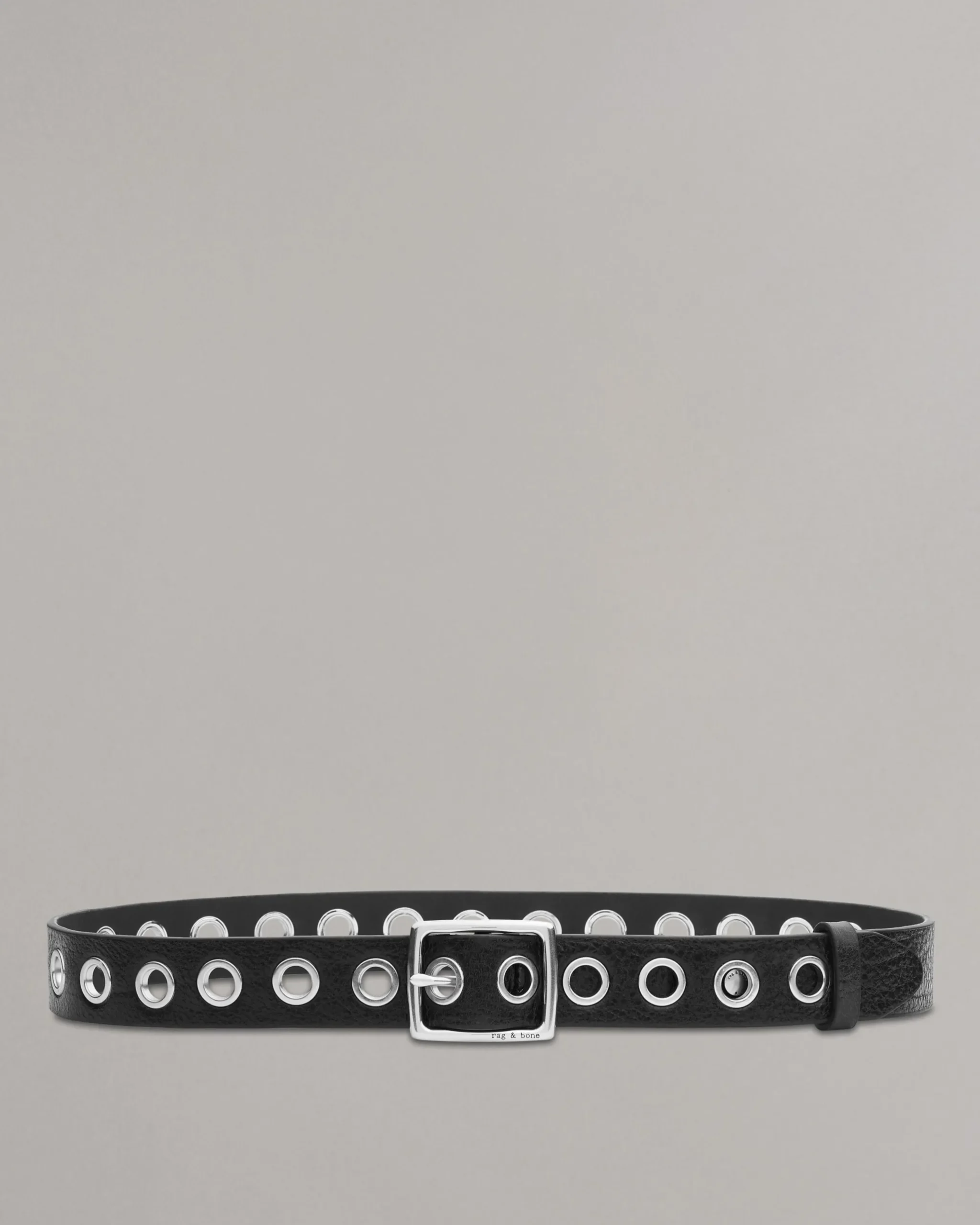 rag & bone Boyfriend Leather Belt Black Flash Sale