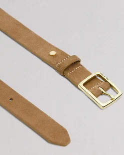 rag & bone Boyfriend Suede Belt Camel Best Sale
