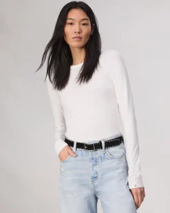 rag & bone Boyfriend Suede Belt Black Suede Best Sale