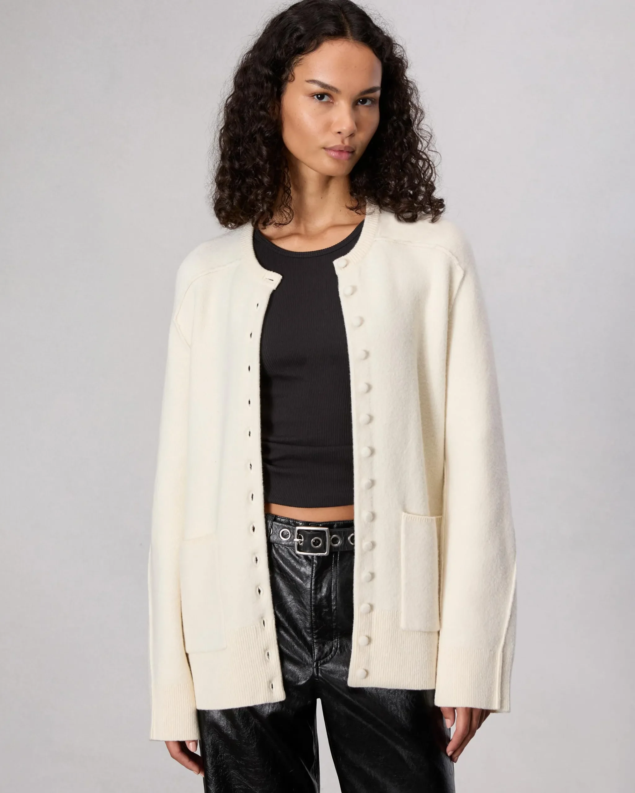 rag & bone Bridget Lady Cardigan Ivory Discount