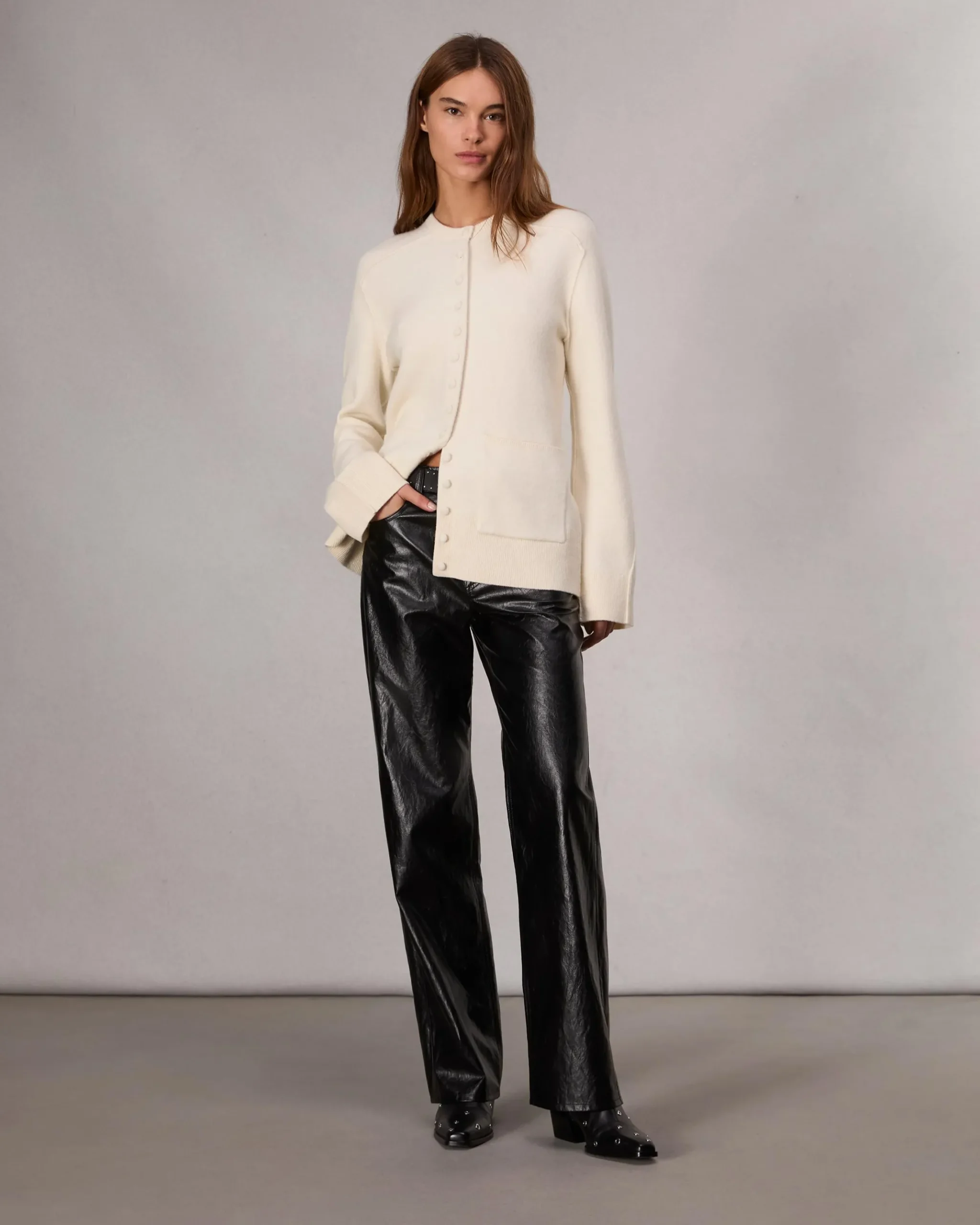 rag & bone Bridget Lady Cardigan Ivory Discount