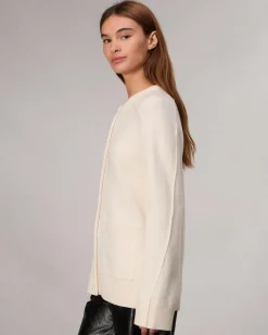 rag & bone Bridget Lady Cardigan Ivory Discount