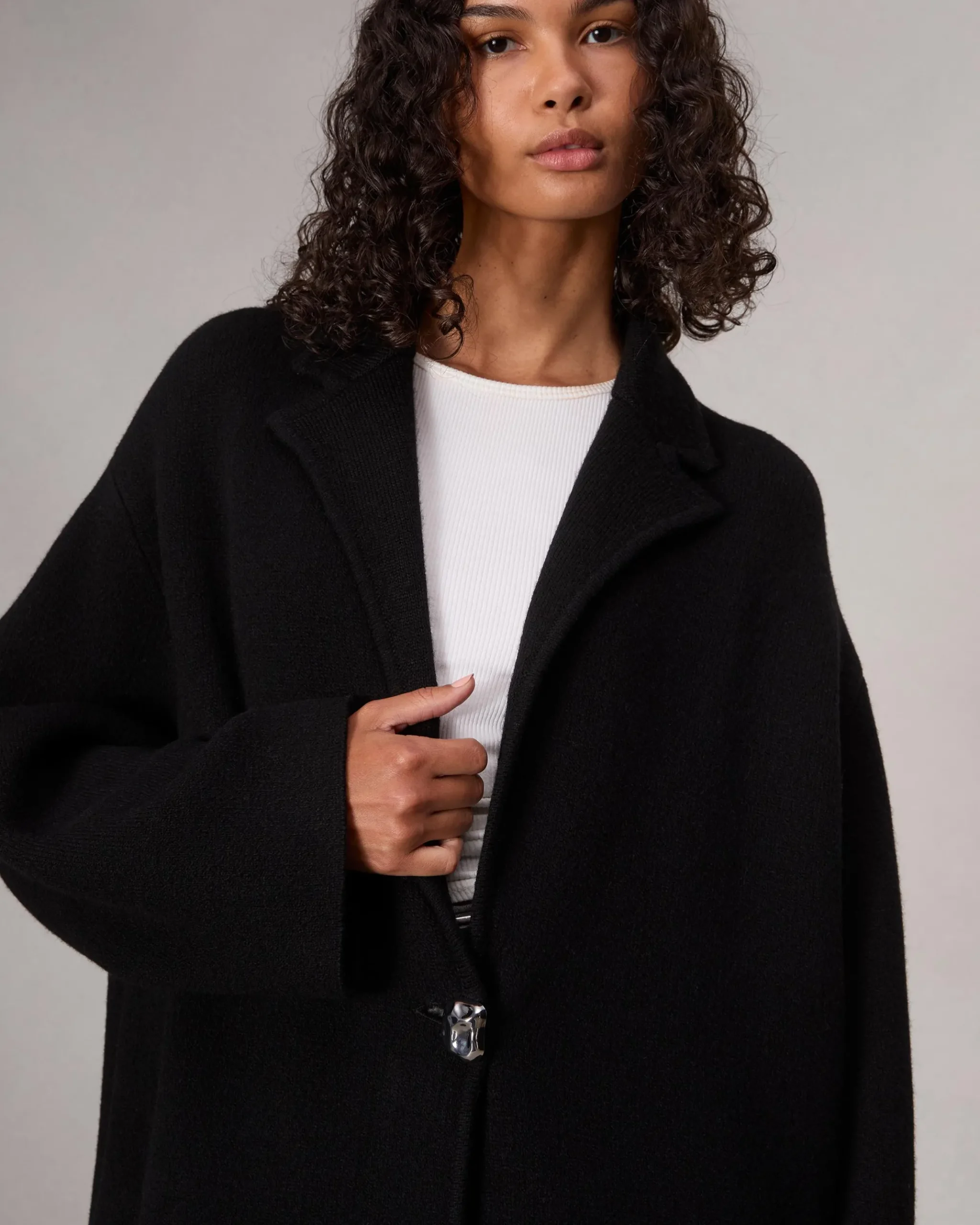 rag & bone Bridget Sweater Coat Black Shop