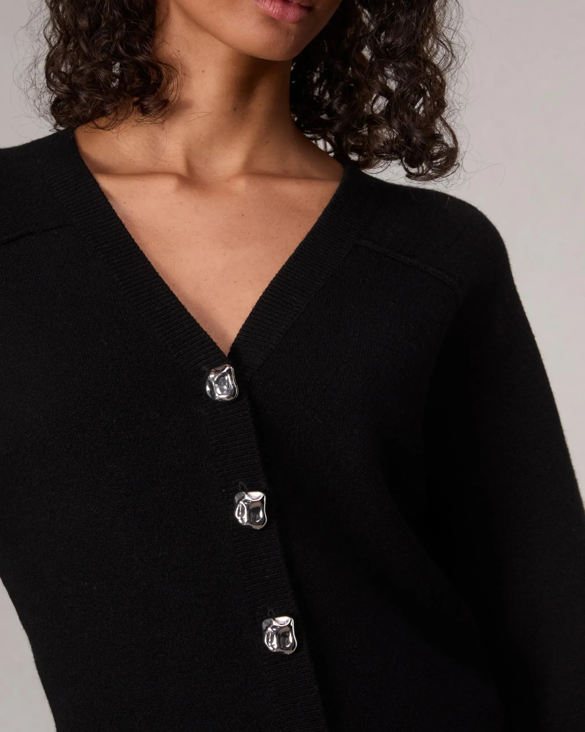 rag & bone Bridget V-Neck Cardigan Black Fashion