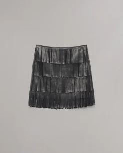 rag & bone Britney Leather Skirt Black Outlet