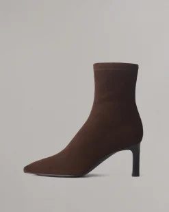 rag & bone Britt Suede Ankle Boots Dark Espresso Suede New