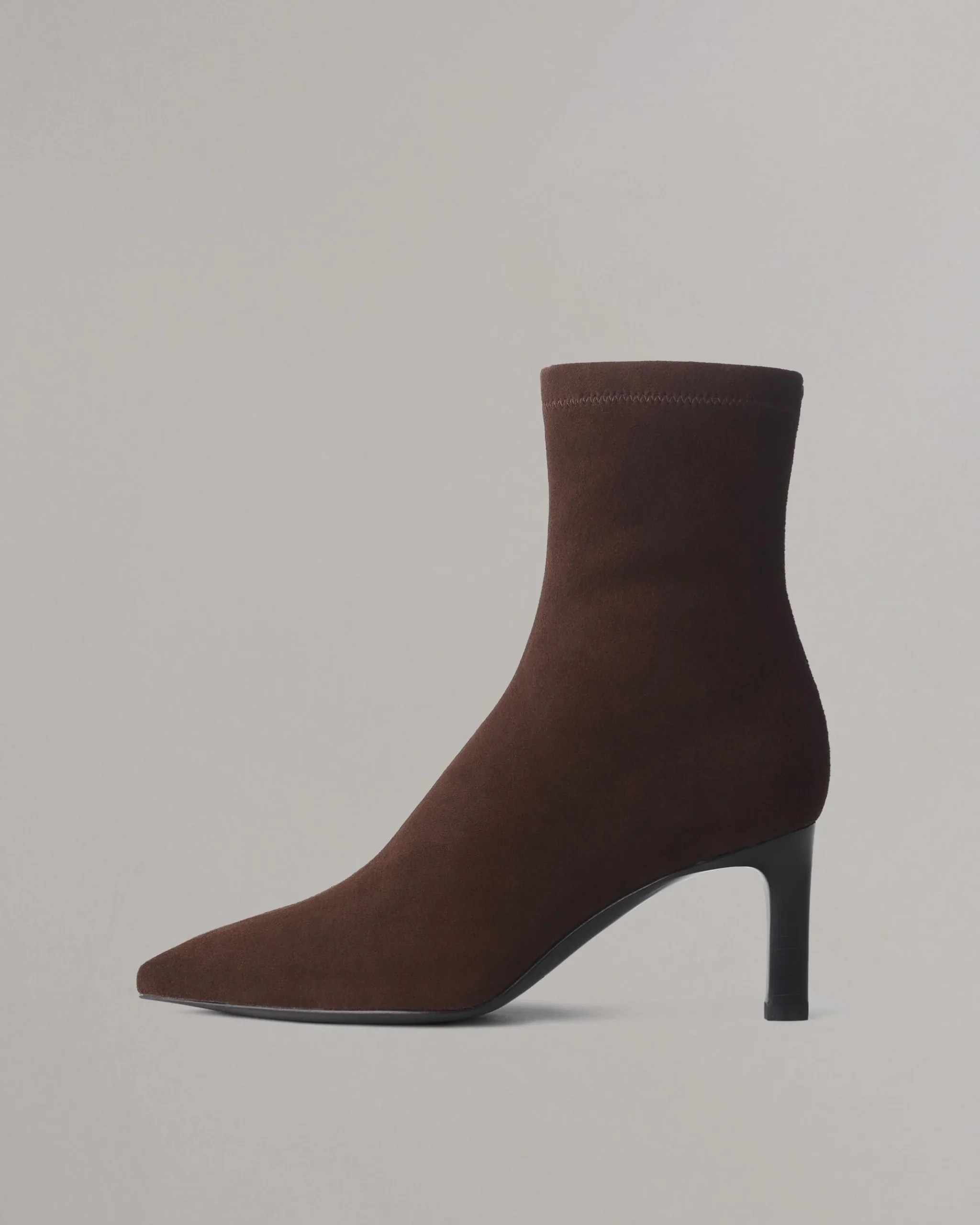 rag & bone Britt Suede Ankle Boots Dark Espresso Suede New