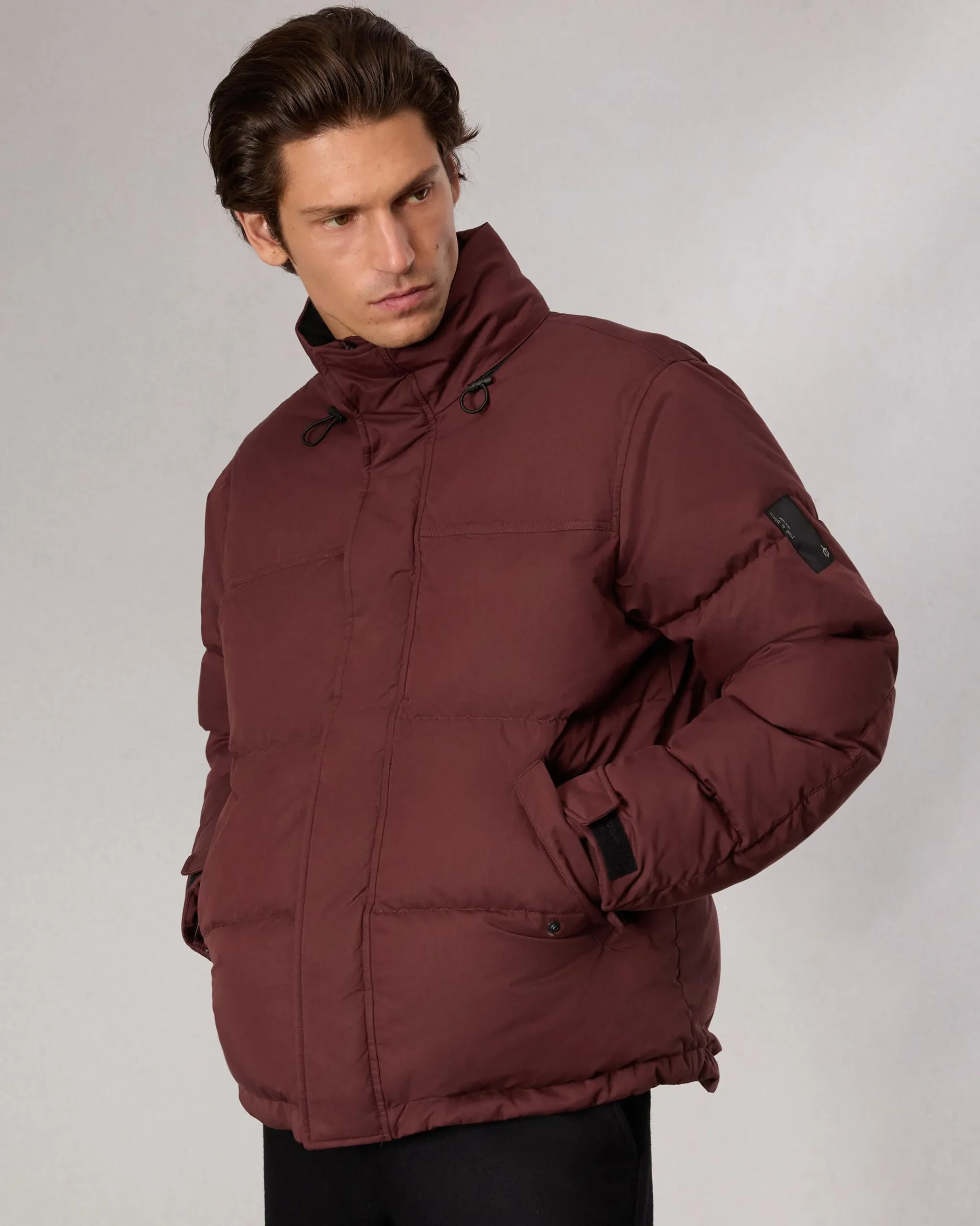 rag & bone Bubble Down Jacket Mahogany Clearance