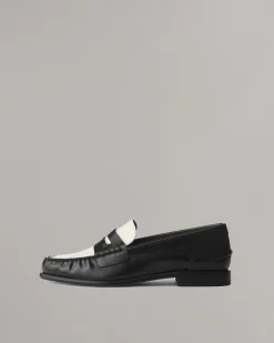 rag & bone Carter Leather Loafer Black/White Shop