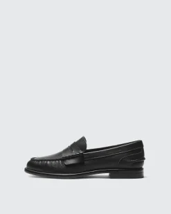 rag & bone Carter Leather Loafer Black New