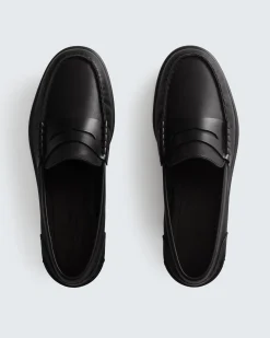 rag & bone Carter Leather Loafer Black New