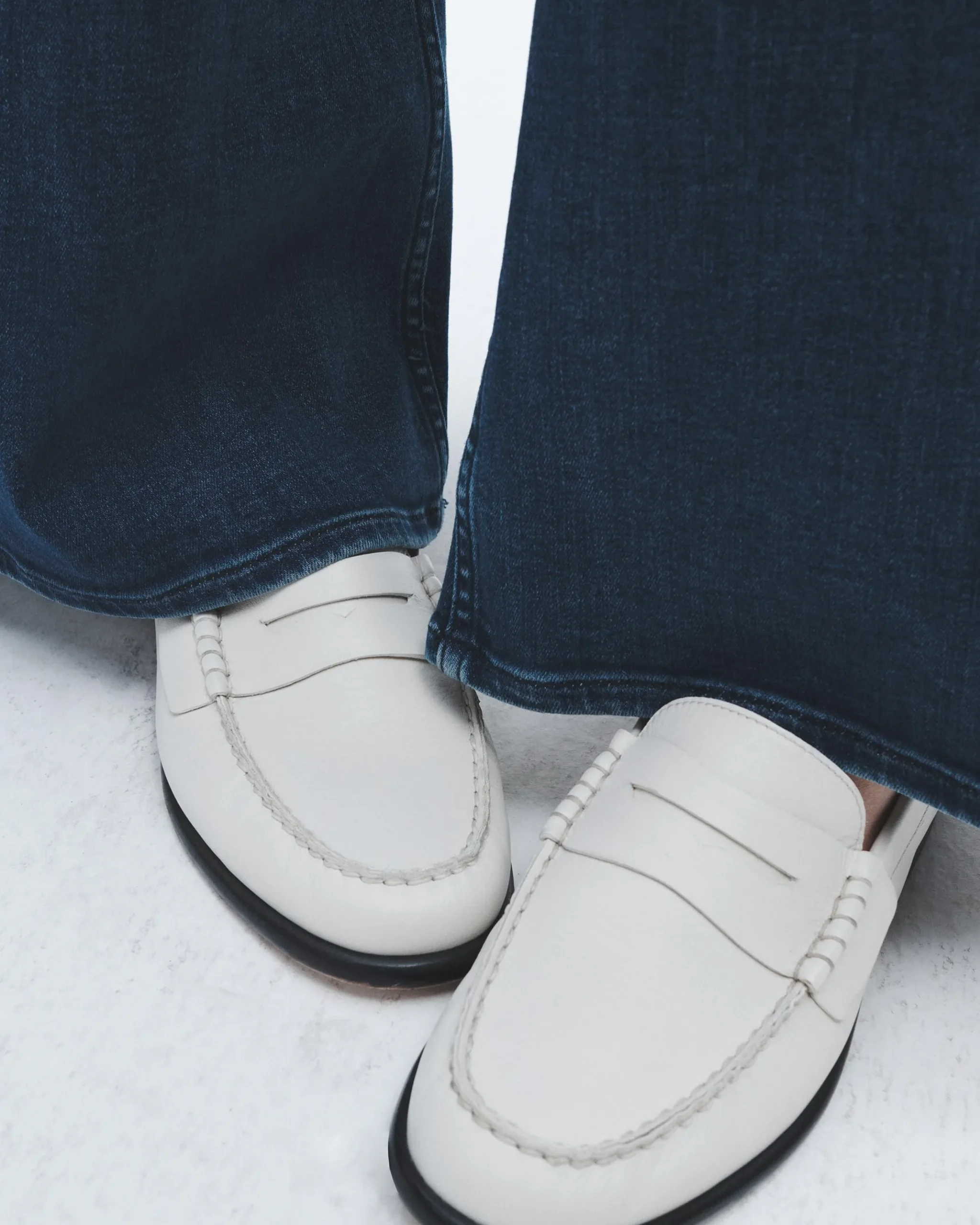 rag & bone Carter Leather Loafer Antique White Shop