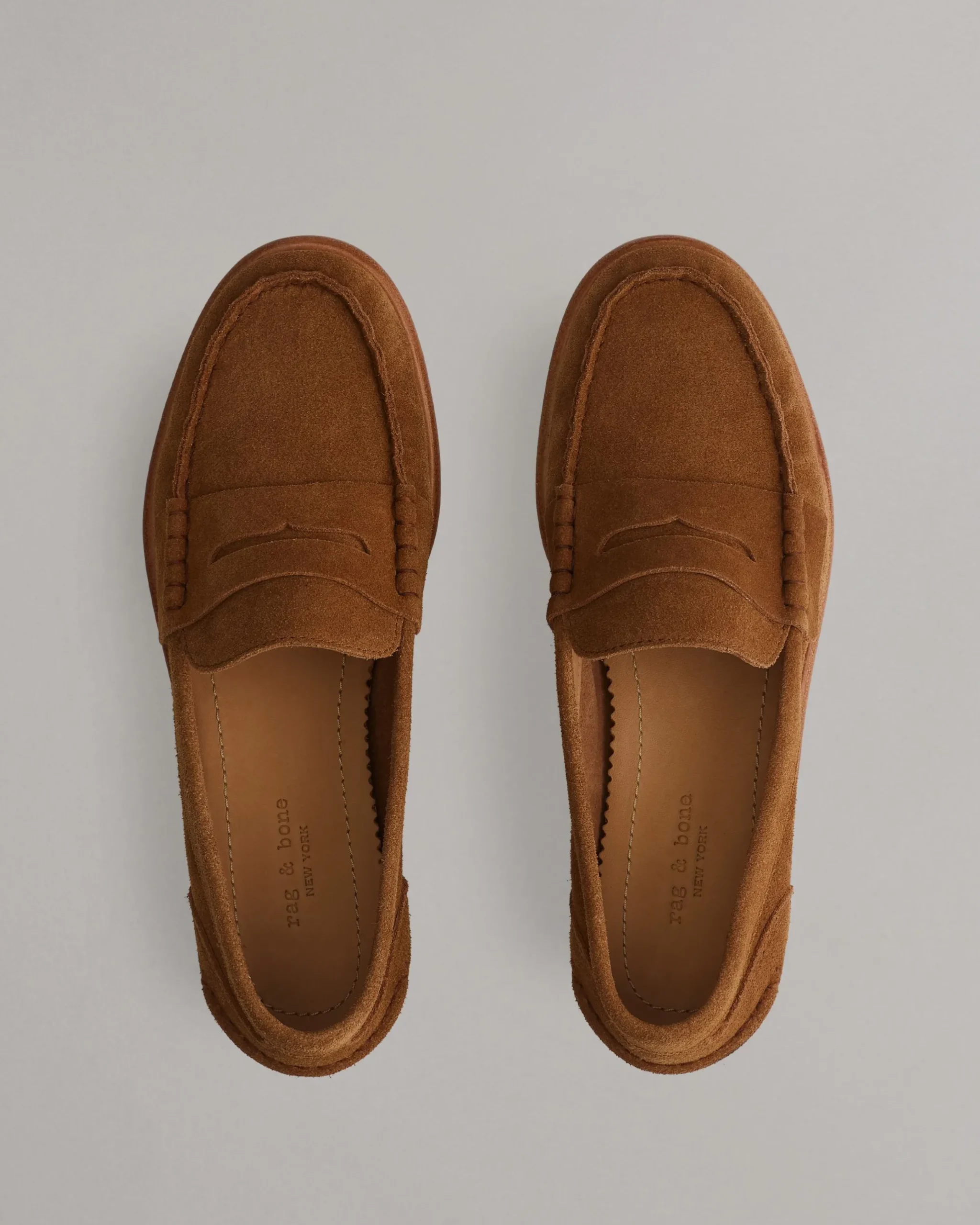 rag & bone Carter Suede Loafer Brownwood Suede New