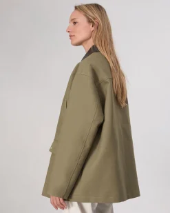 rag & bone Cassidy Cotton Jacket Army Flash Sale