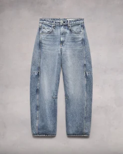 rag & bone Charlie Ankle Barrel-Leg Jean Harmony Flash Sale