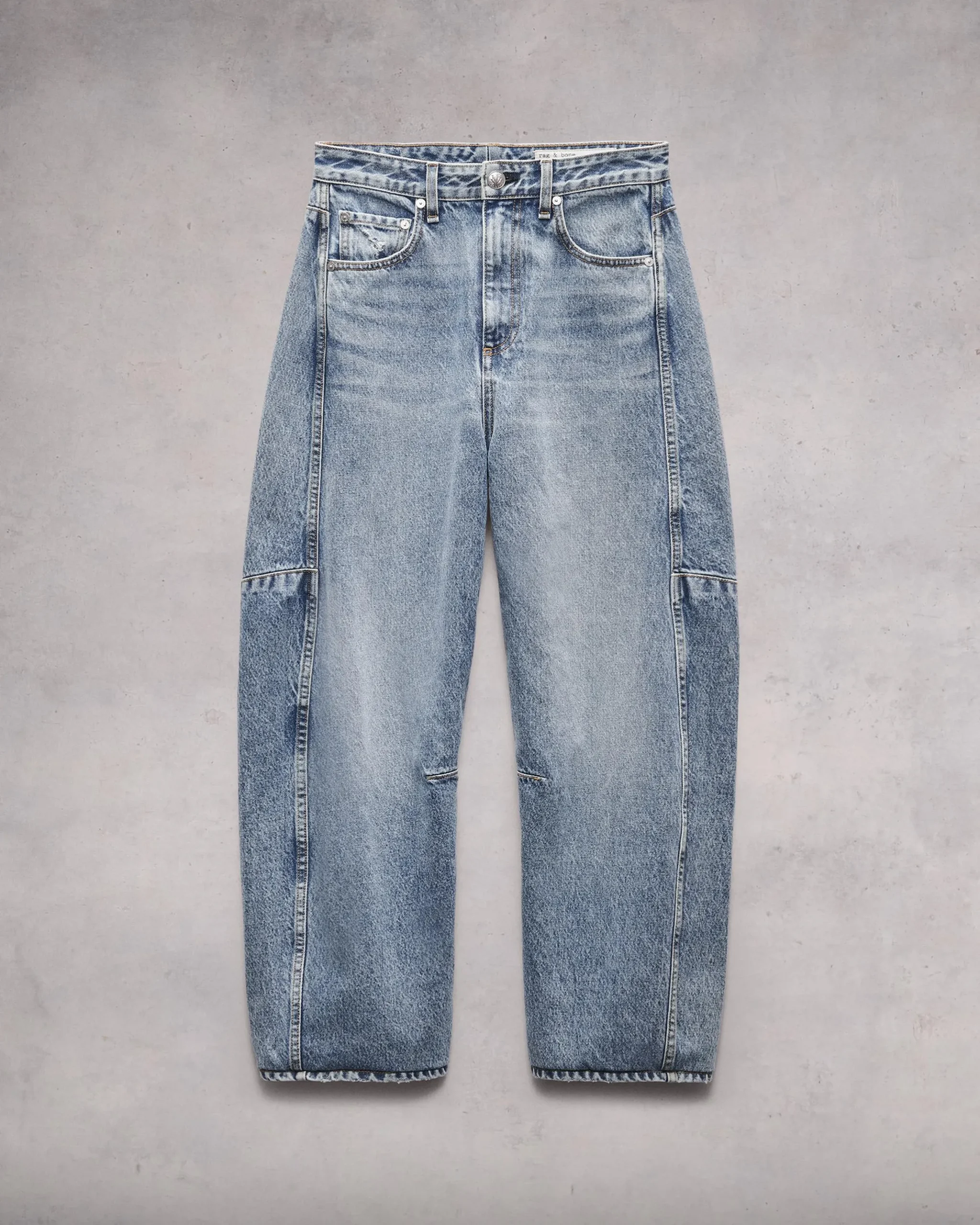 rag & bone Charlie Ankle Barrel-Leg Jean Harmony Flash Sale